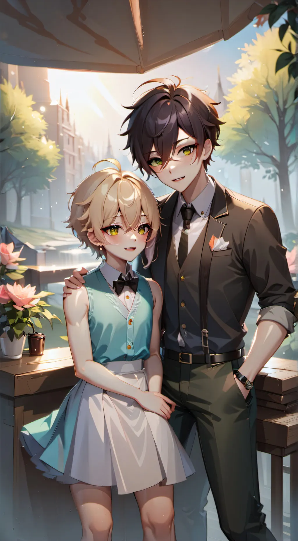 ai character: Carter and Cartman background