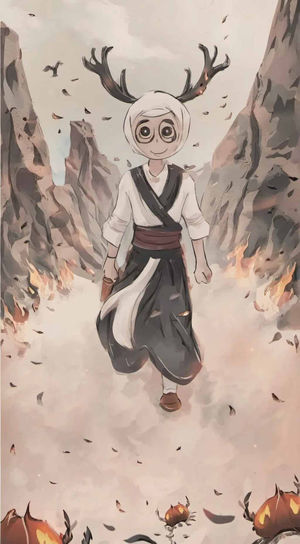 ai character: Fluro background