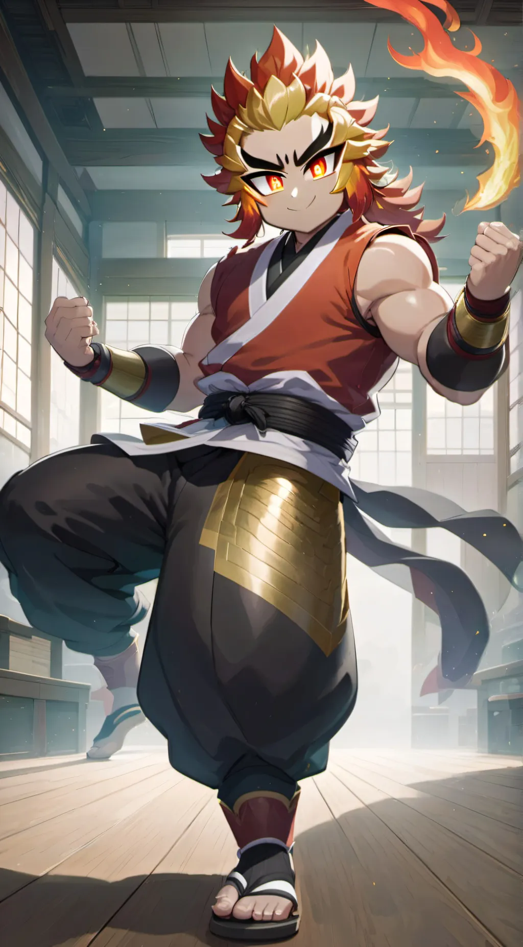 ai character: rengoku  background