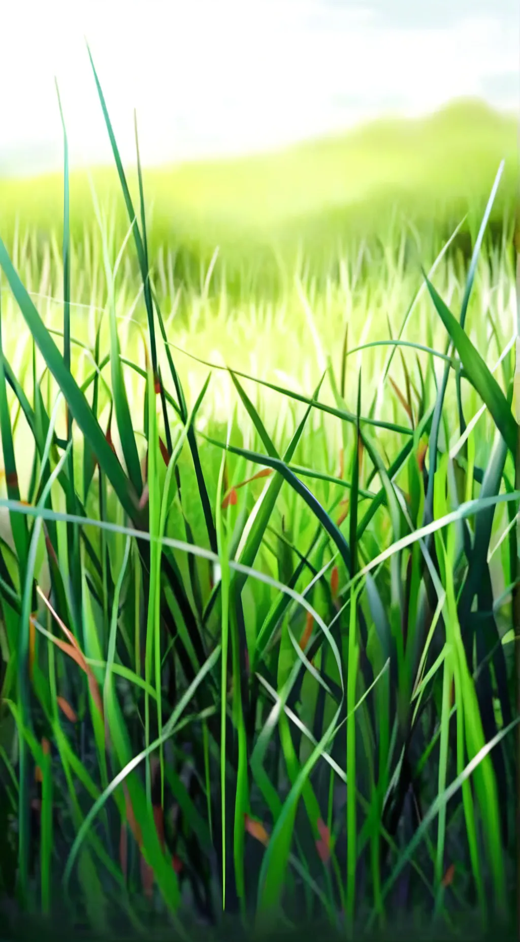 ai character: Grass  background