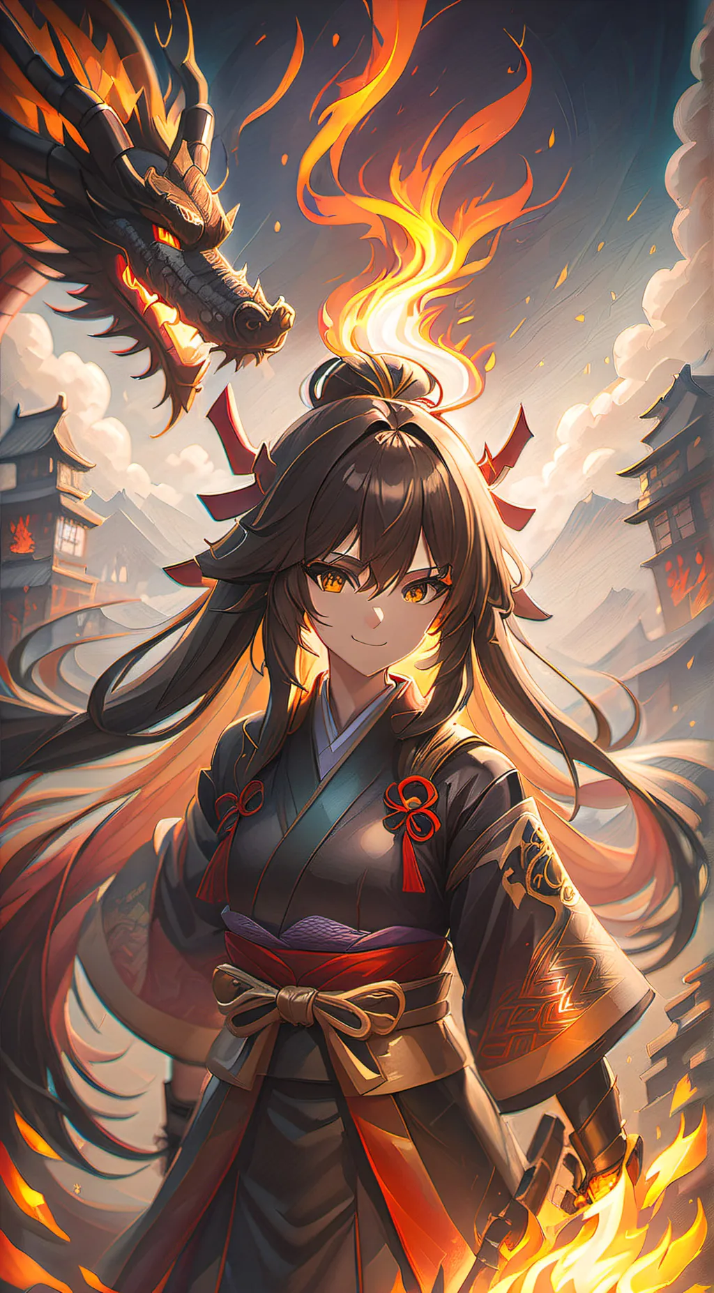 ai character: Inferno background