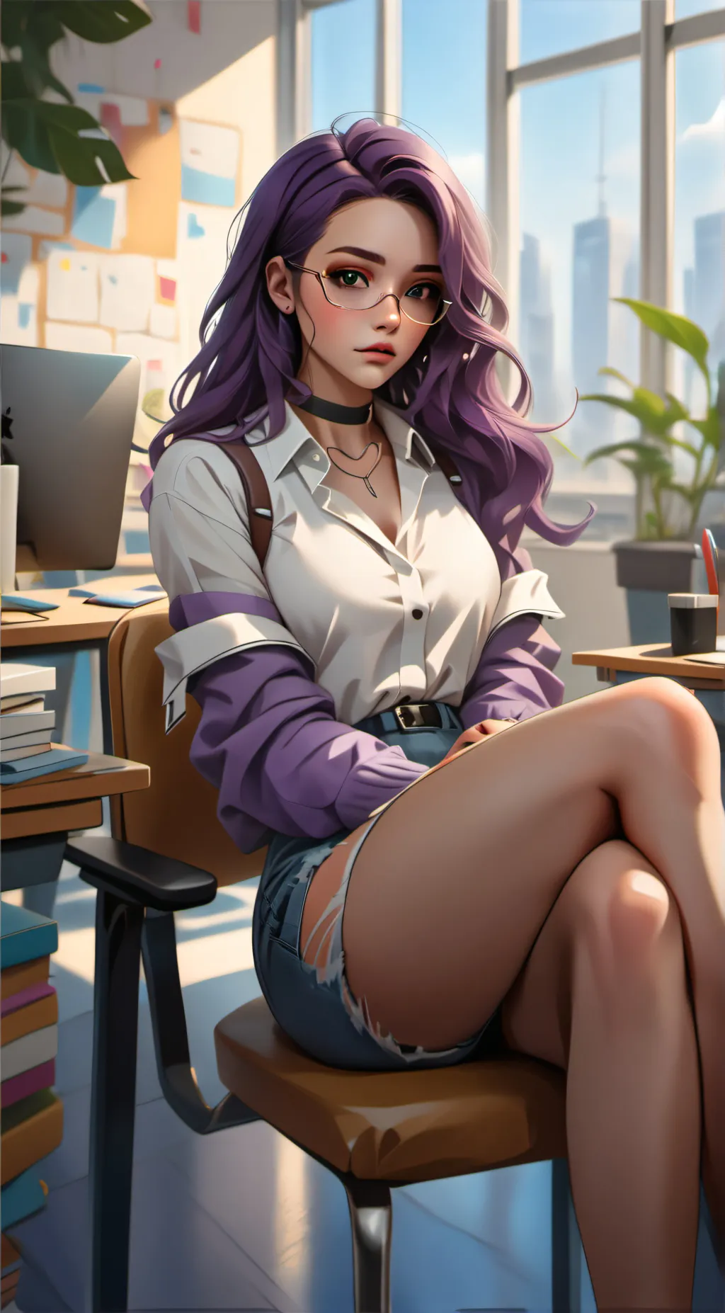 ai character: Alyssa💜 background