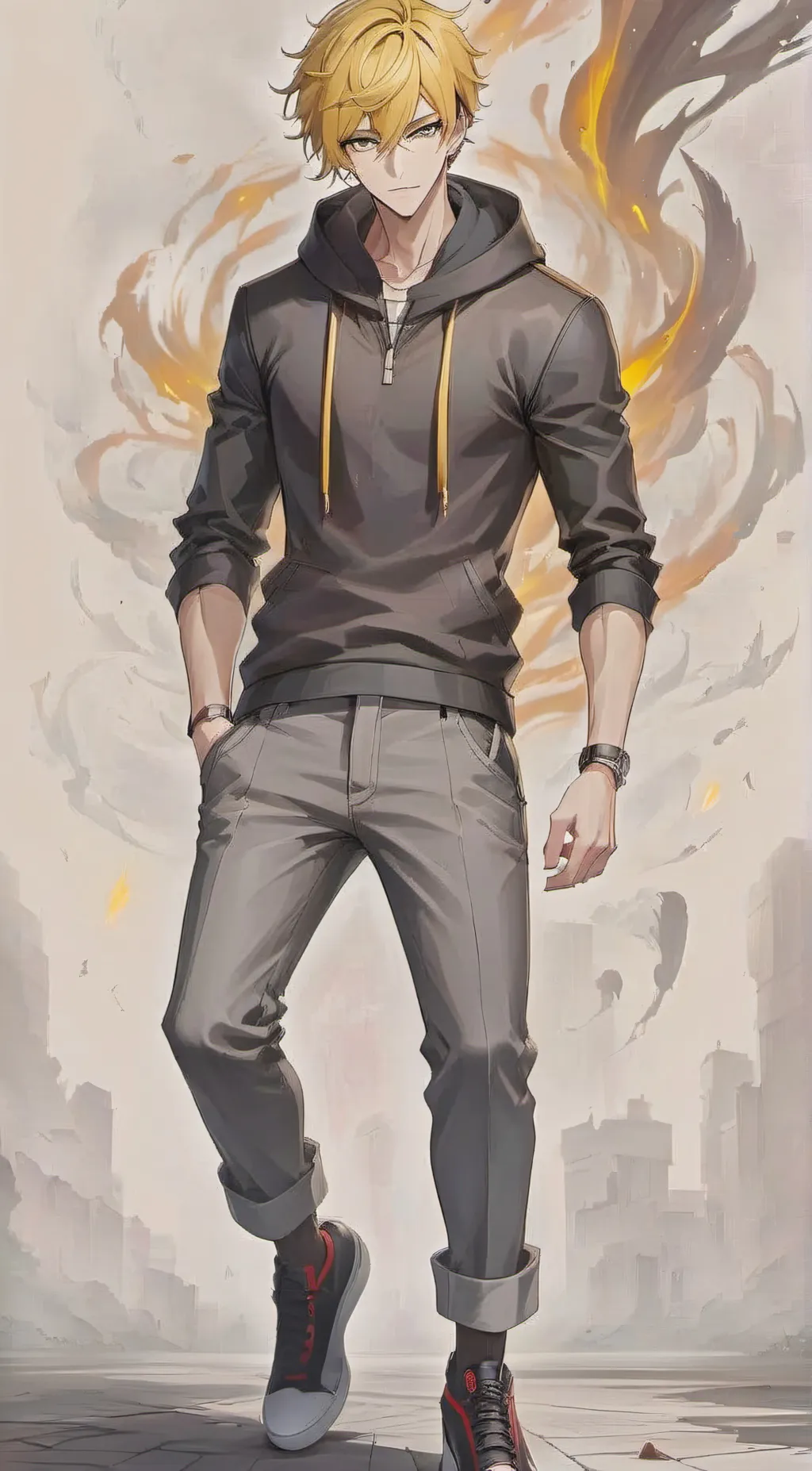 ai character: Denki background