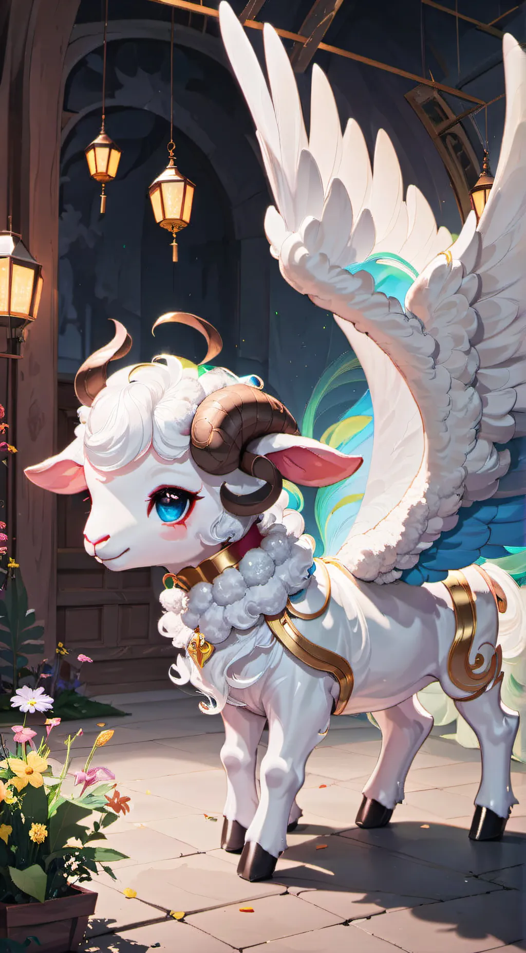 ai character: air lamb background