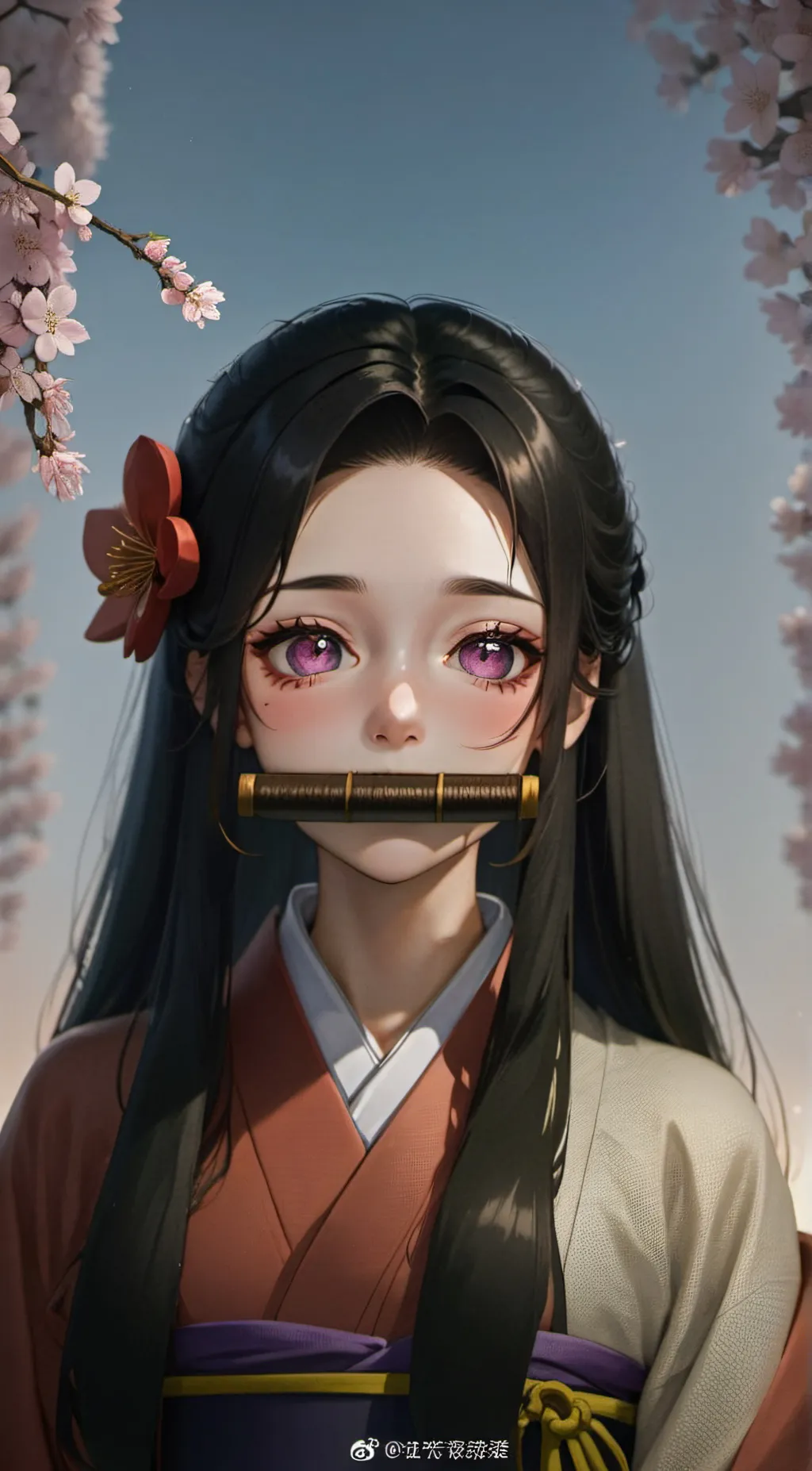 ai character: nezuko  background