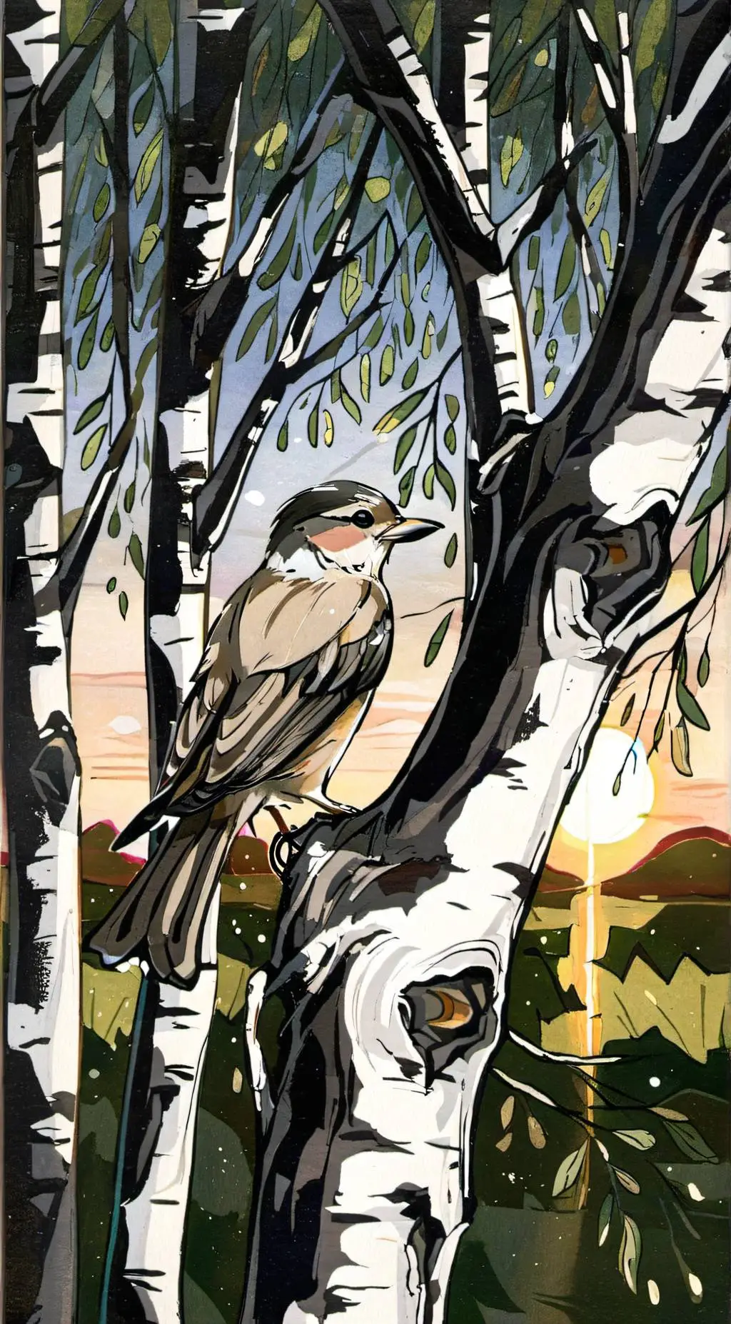 ai character: Wise Bird background