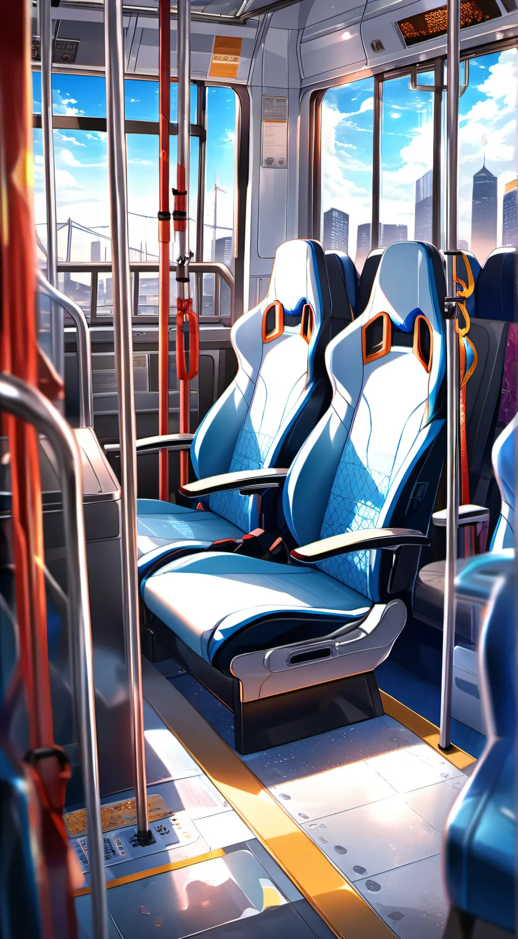 ai character: enemies on a bus.. background