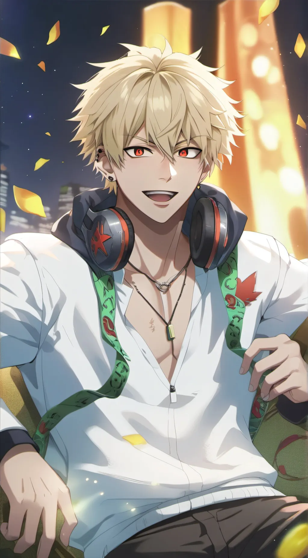 ai character: Bakugo  background