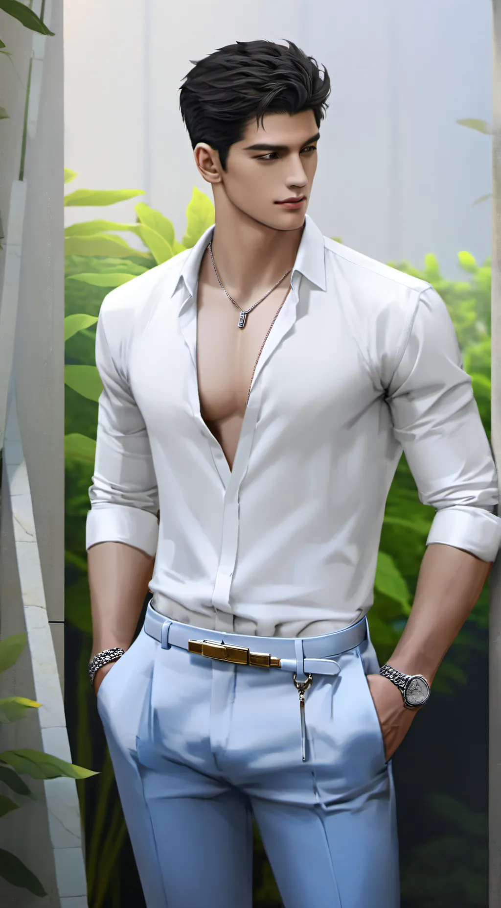 ai character: Ethan  background