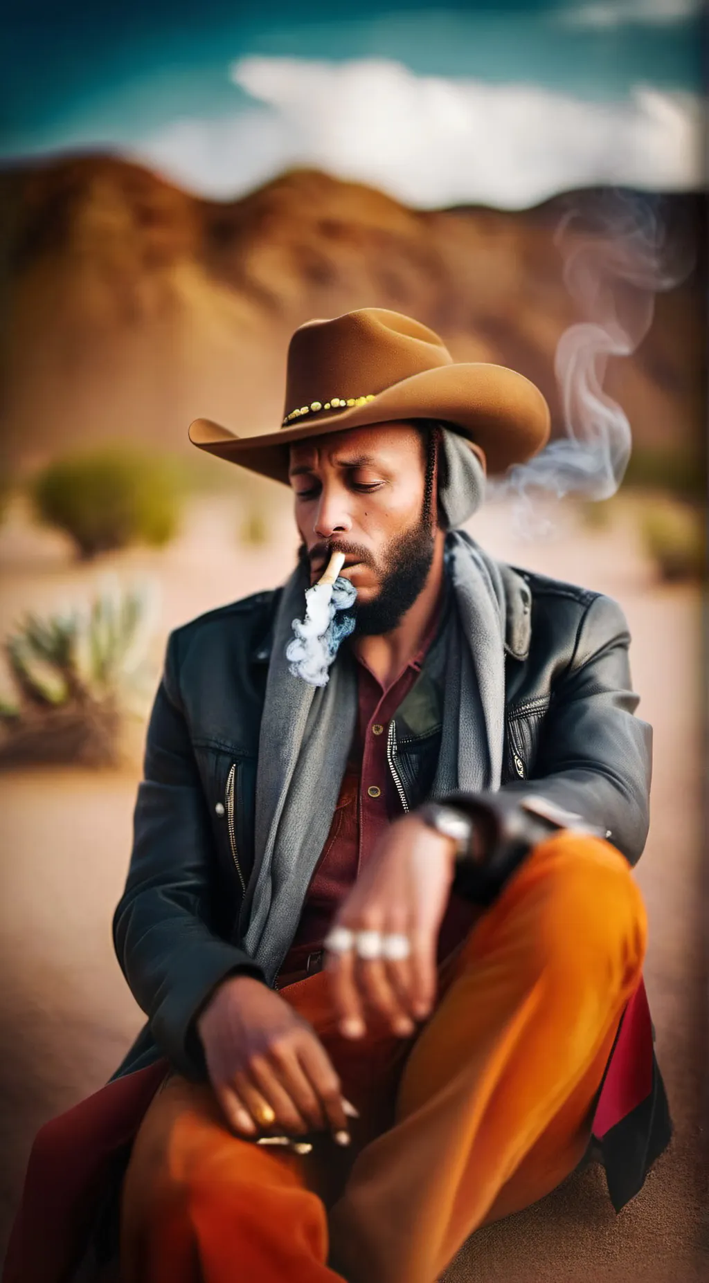 ai character: Mizelle Ghost background