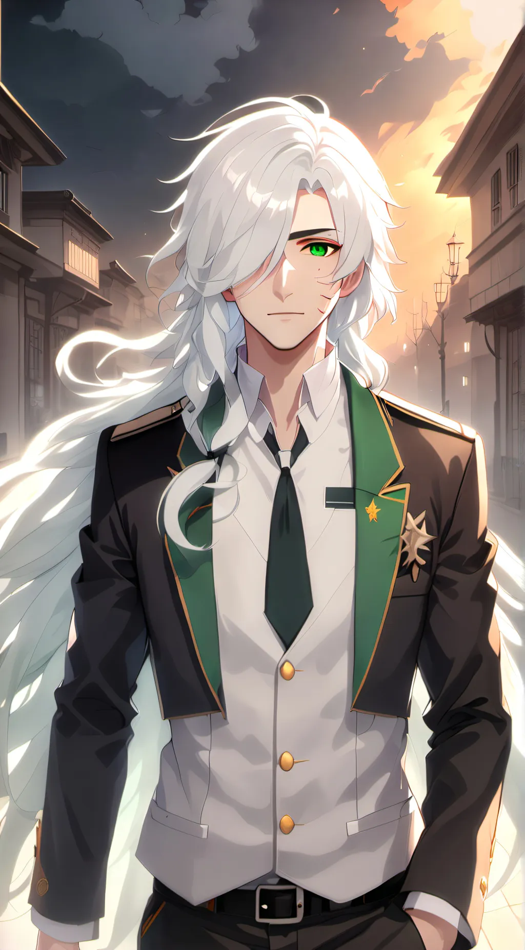 ai character: Jake,Luke,Leo,Kai background