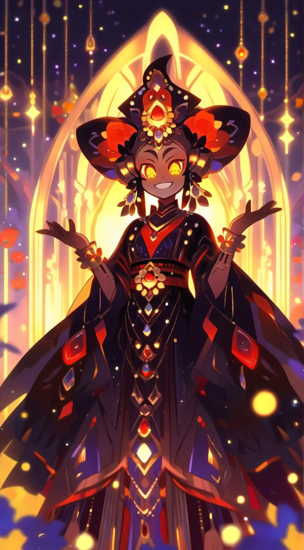 ai character: solar background