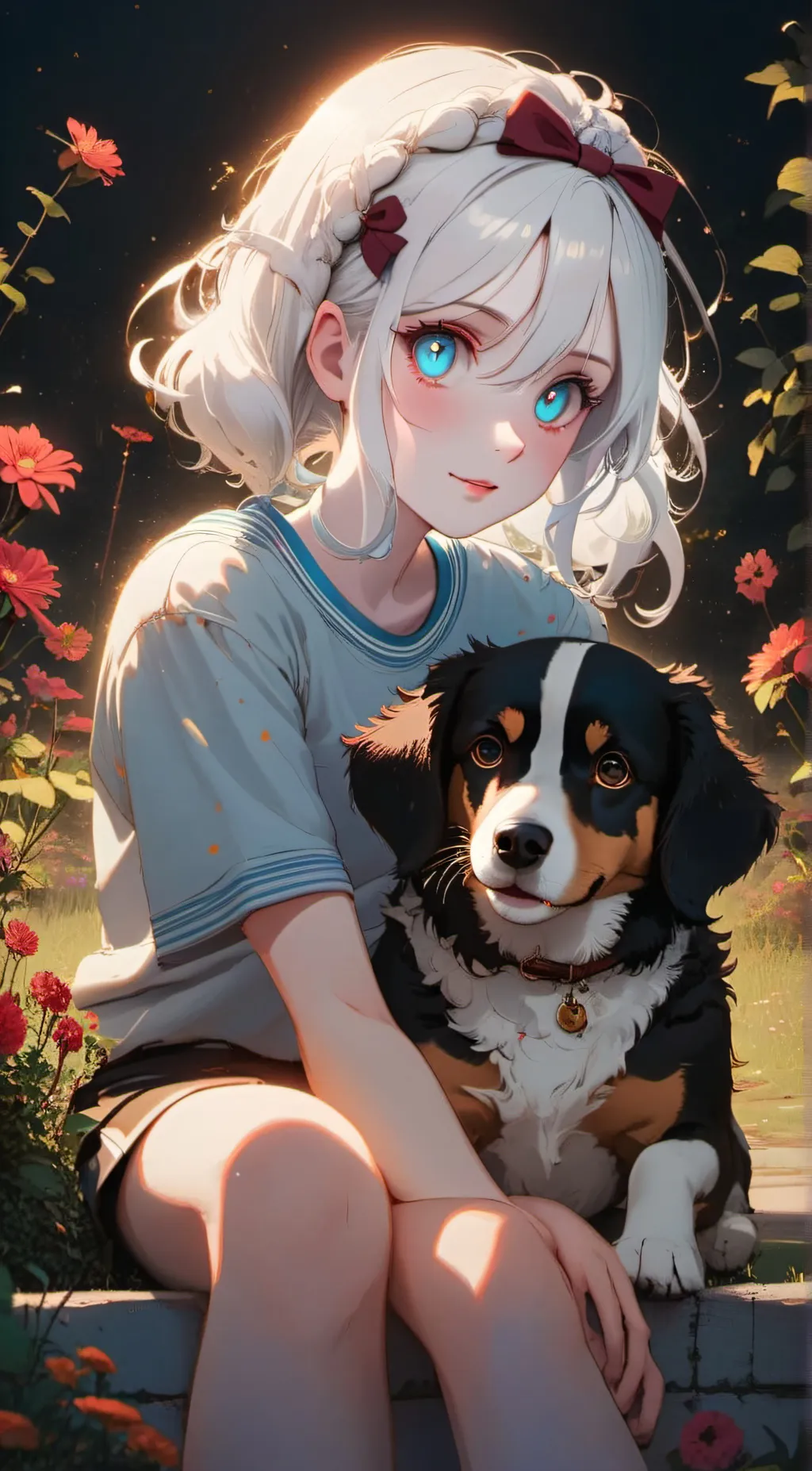 ai character: •°Sky°• background