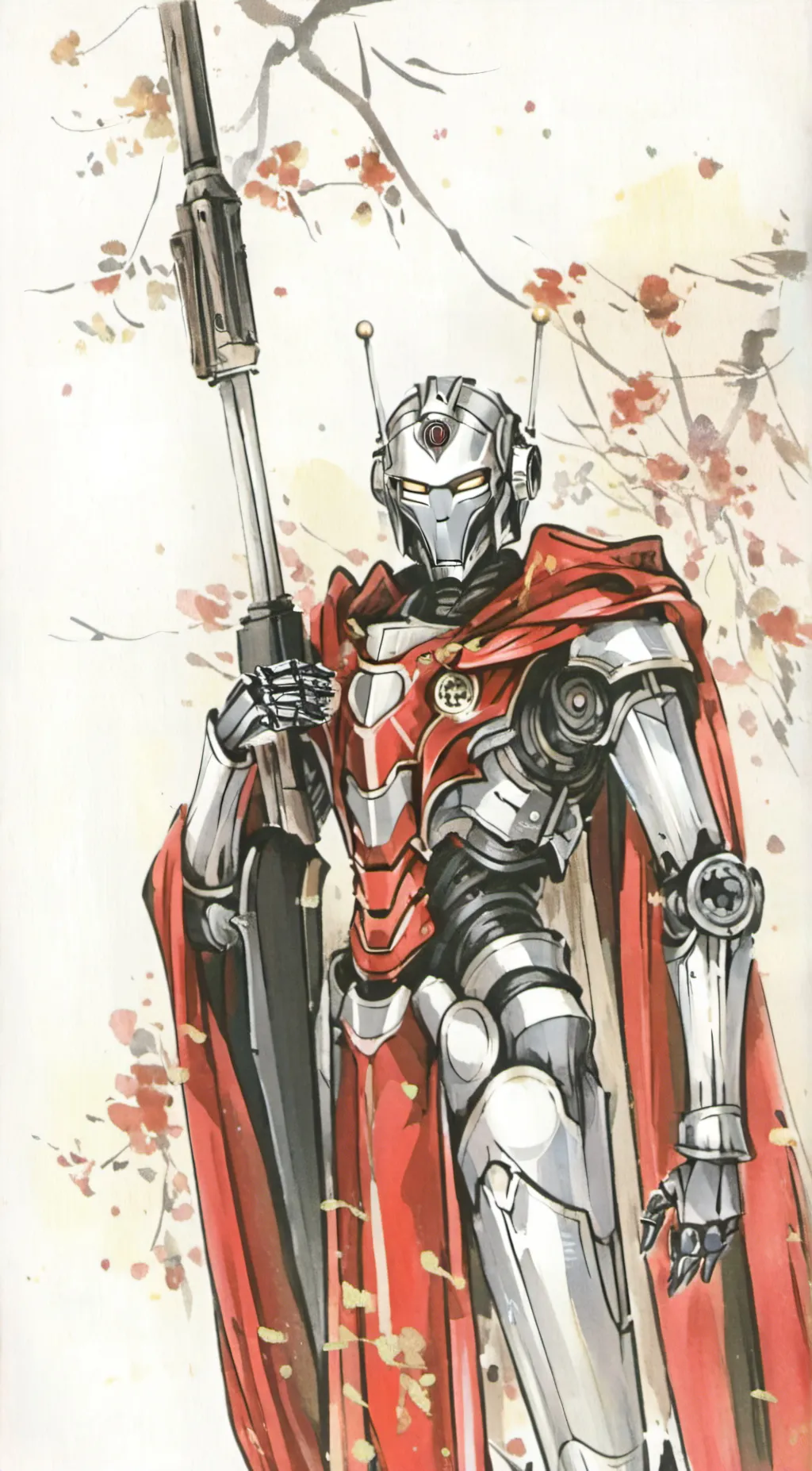 ai character: robot solider background