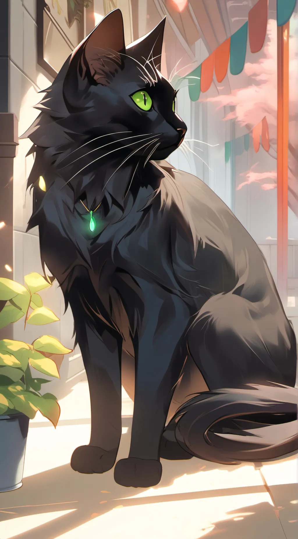 ai character: 💚Felisha🖤 background