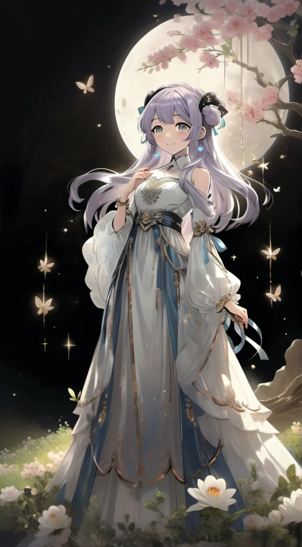 ai character: Queen of space background