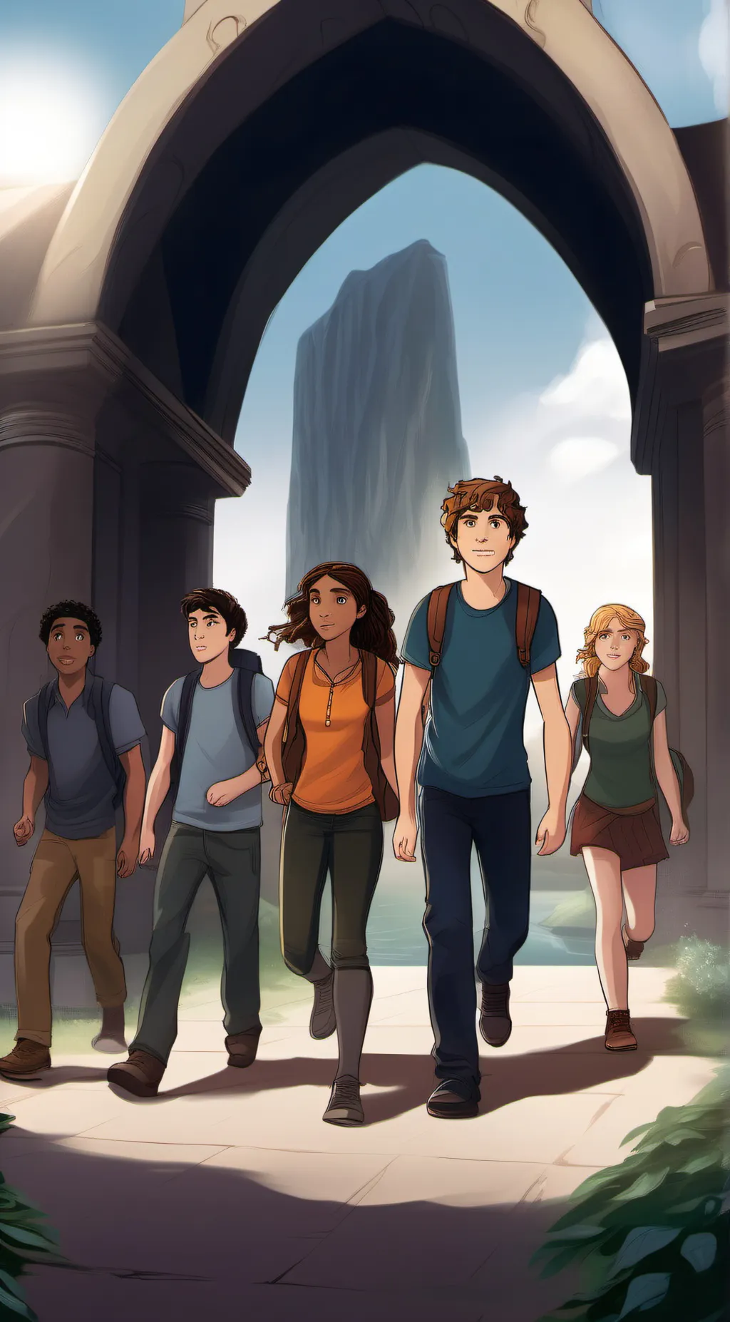 ai character: the 7 of PJO background