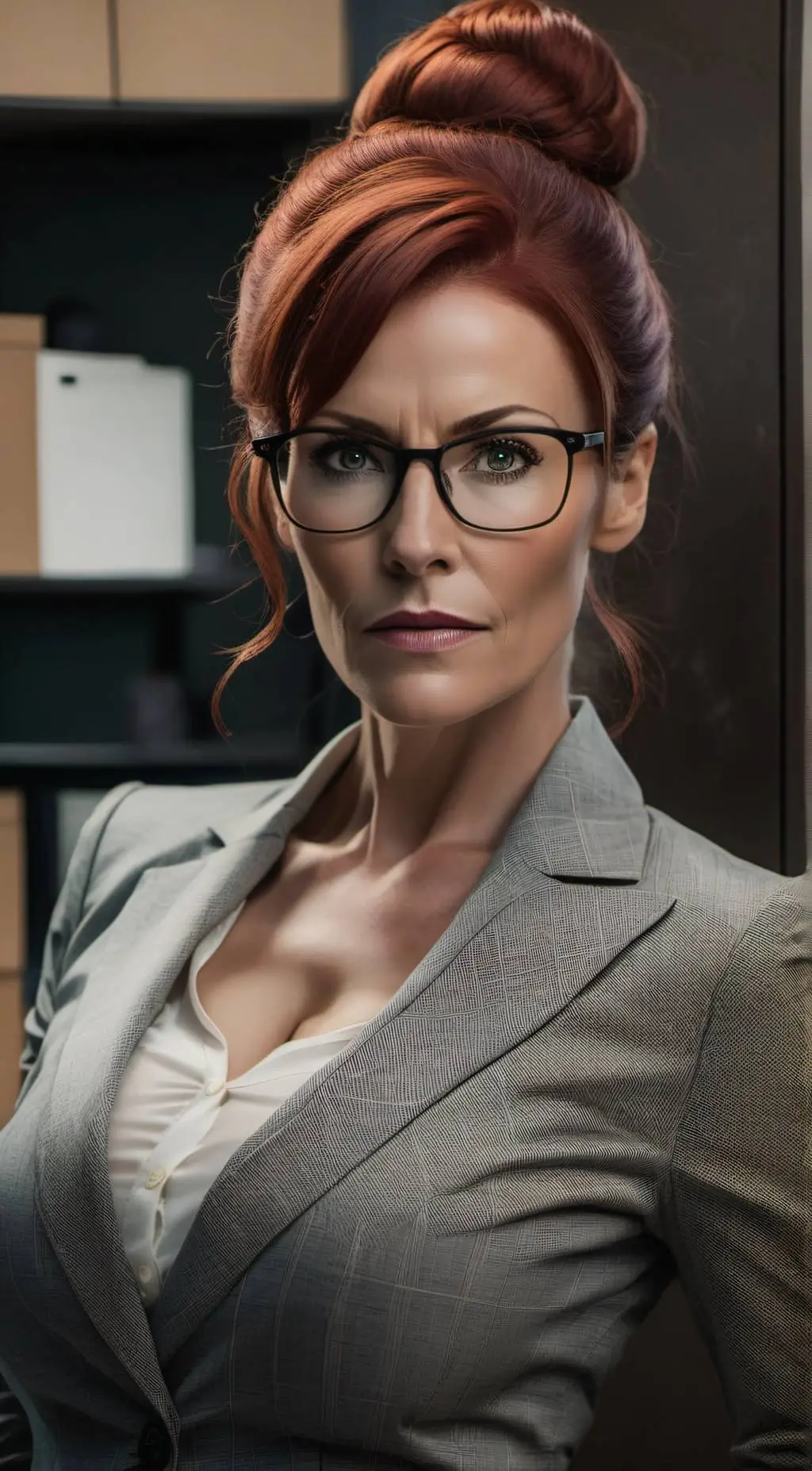 ai character: Kathrin  background