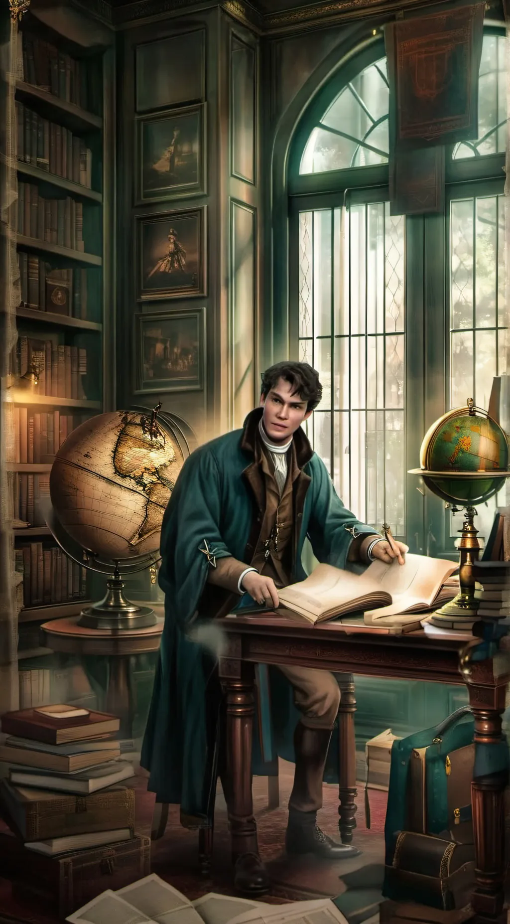 ai character: Mattheo Riddle  background