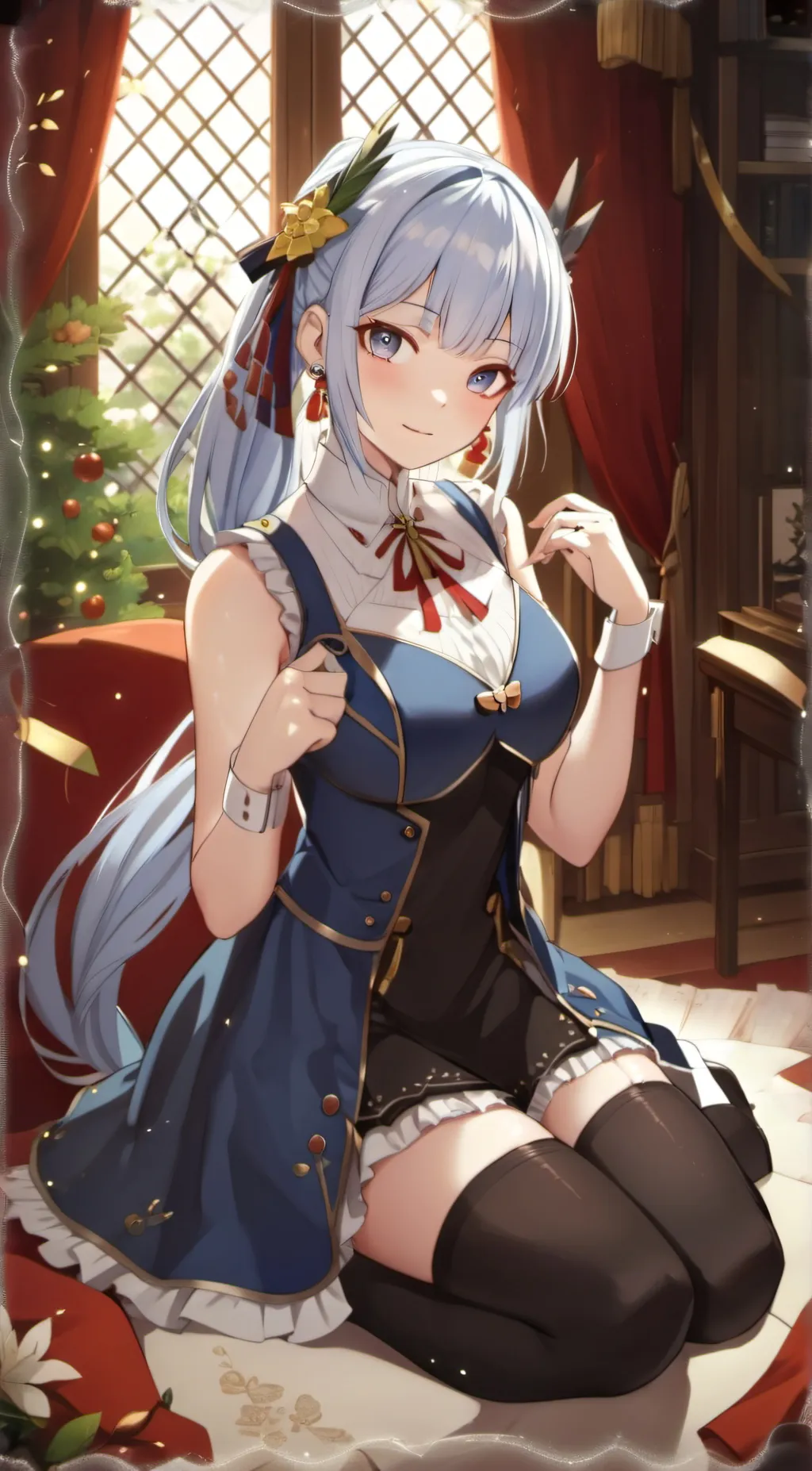 ai character: Winter background