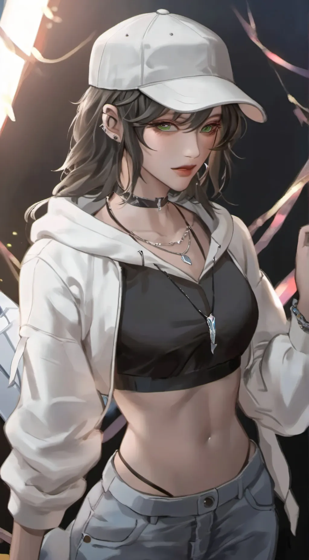 ai character: Aurora background