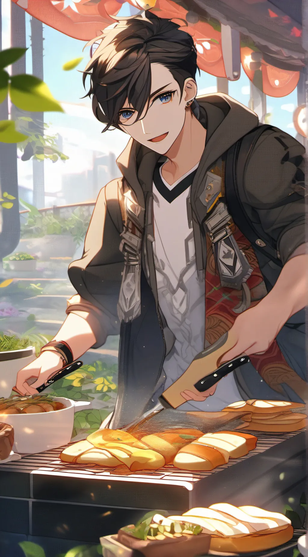 ai character: Baker  background