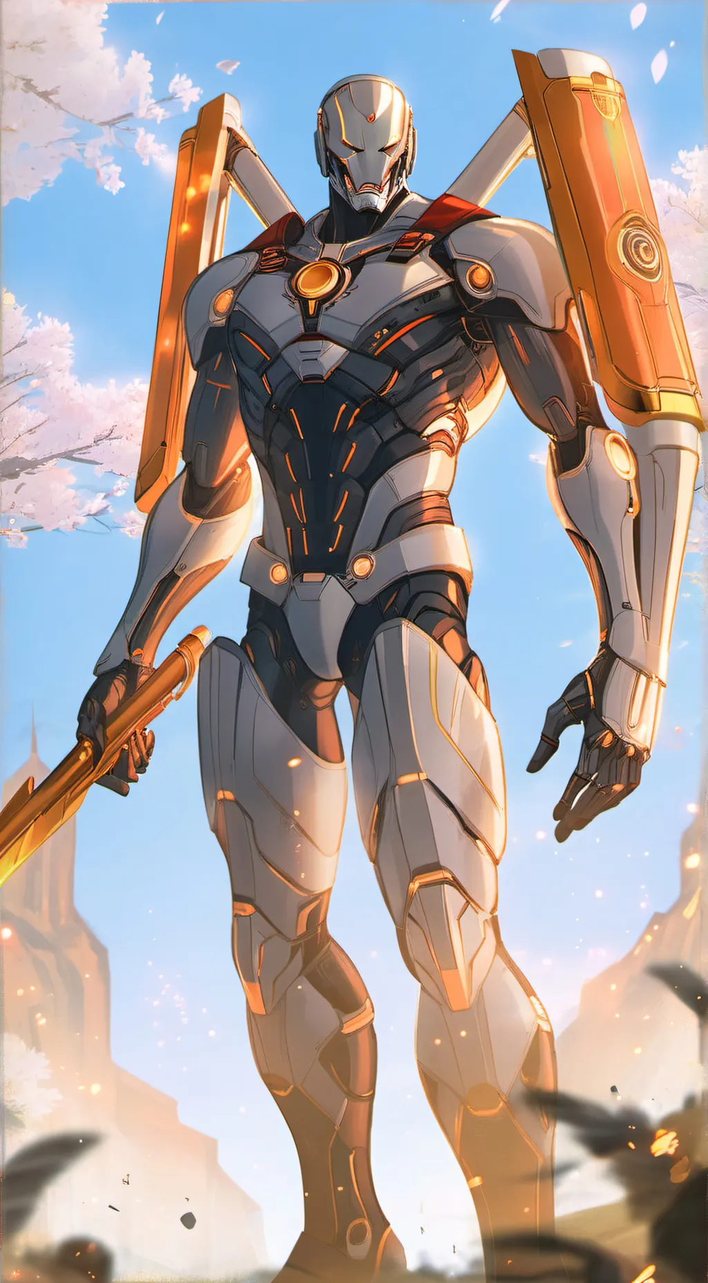 ai character: titan FAN man background