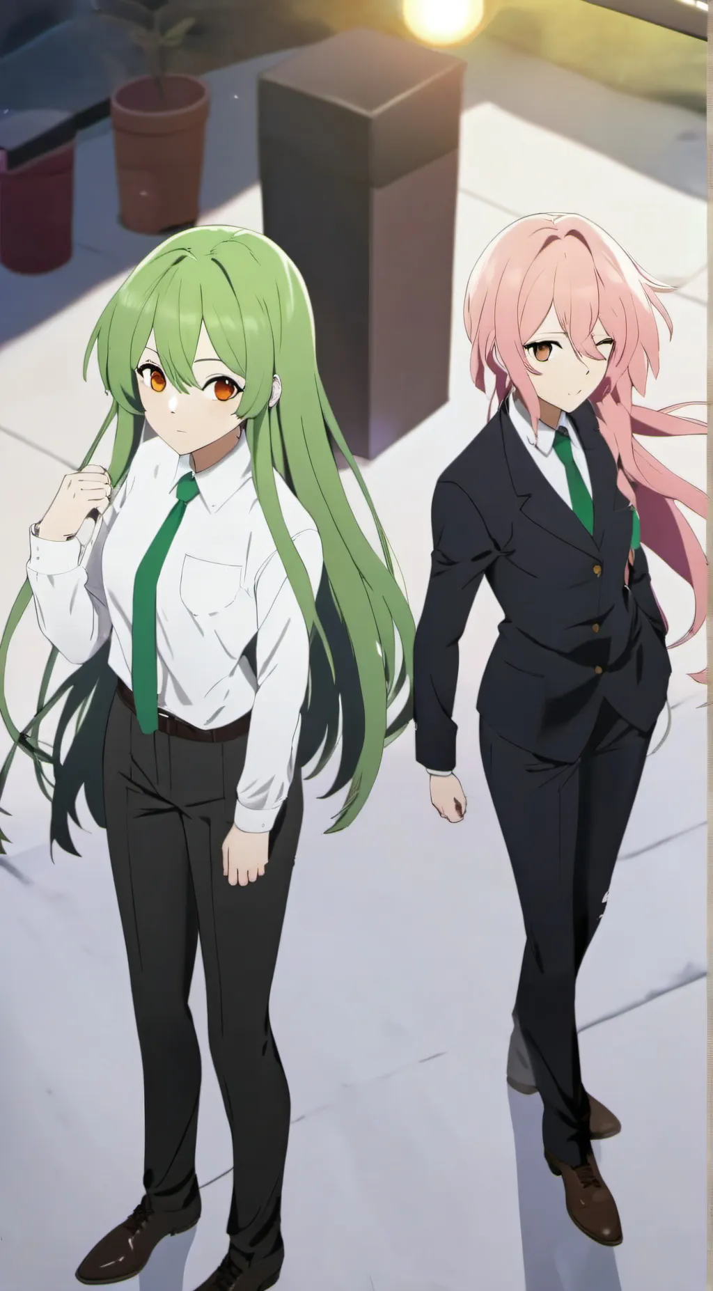 ai character: tatsumaki n makima background