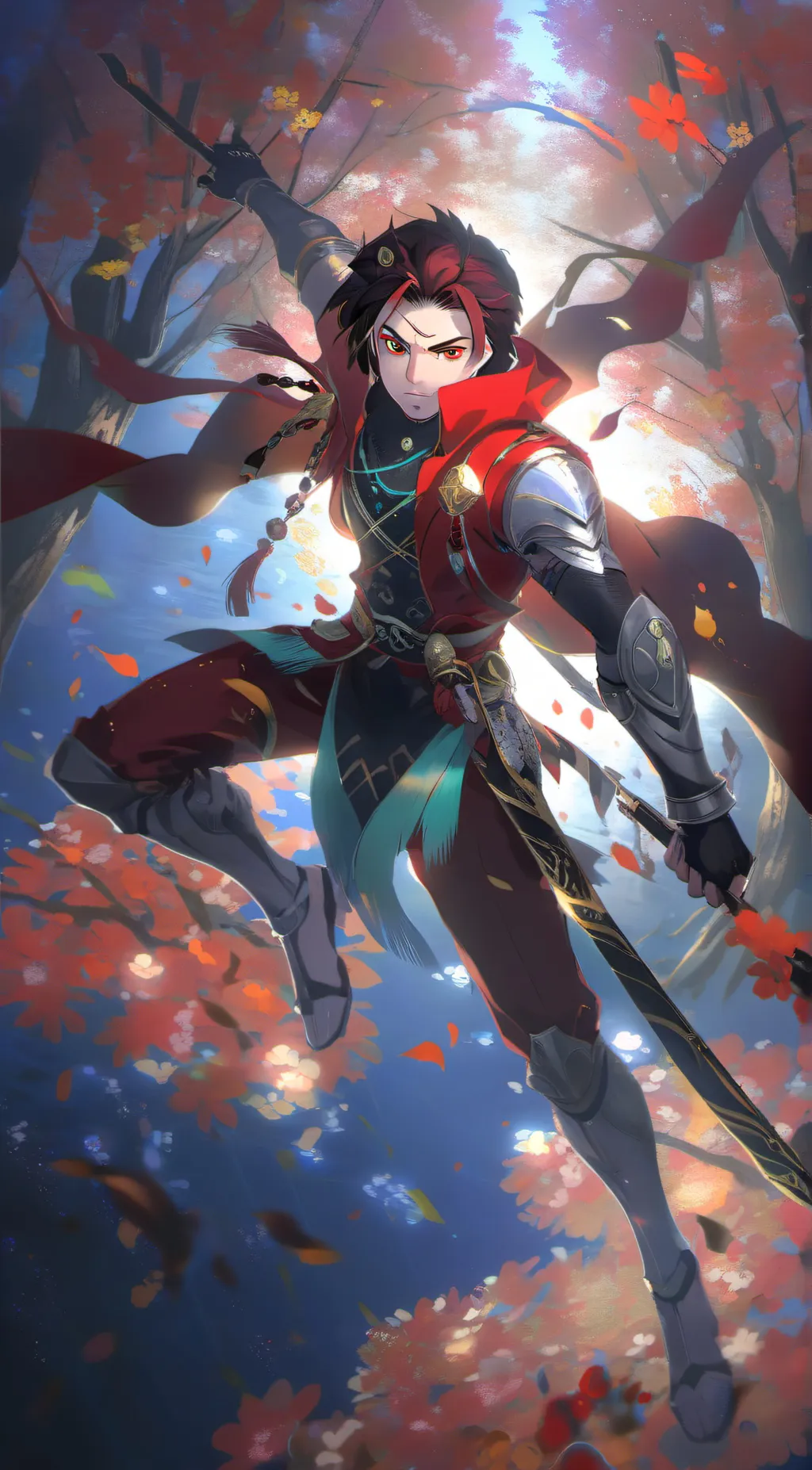 ai character: demon slayer  background