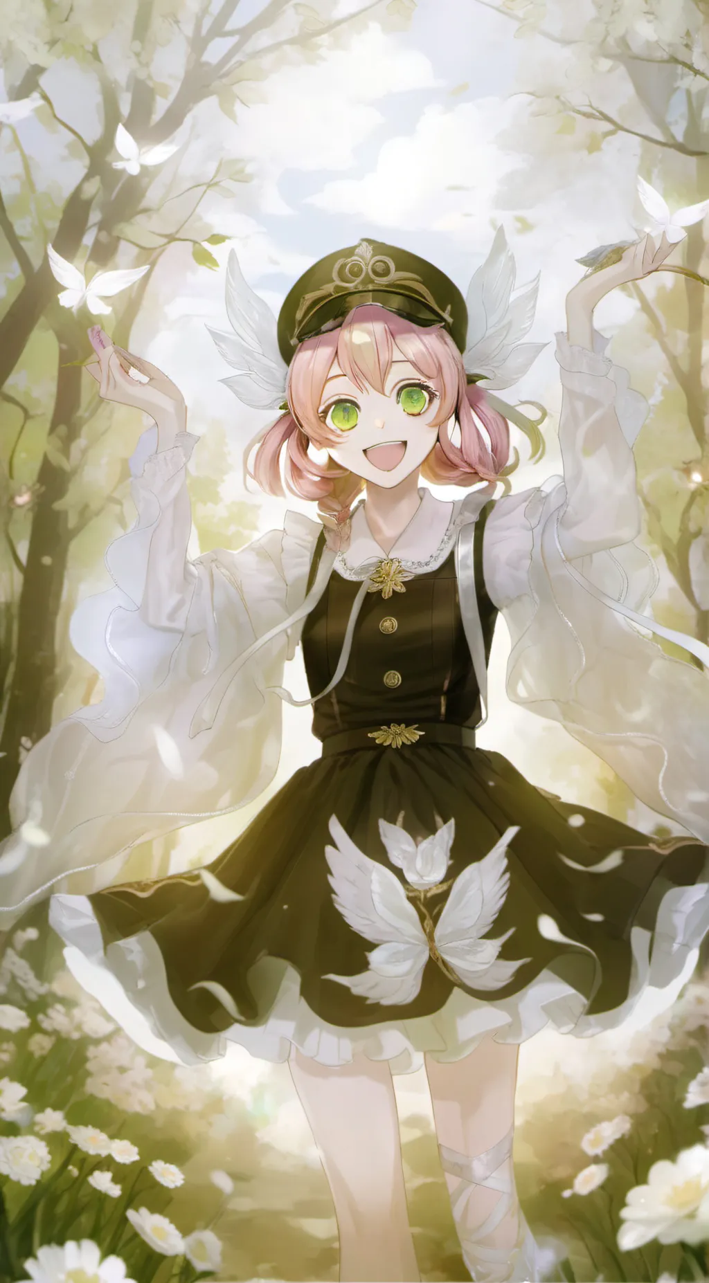 ai character: Angel Mitsuri background