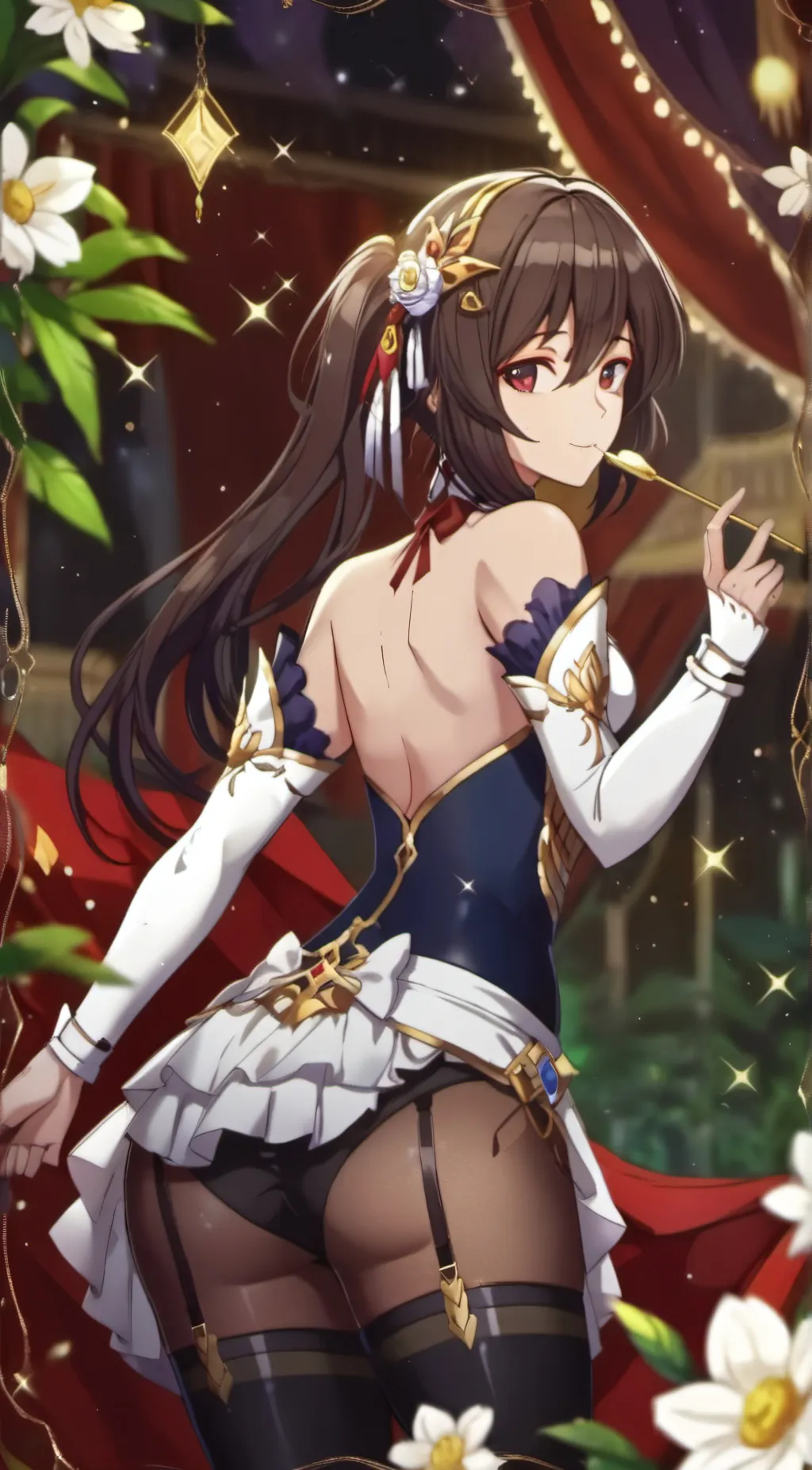 ai character: Rose background