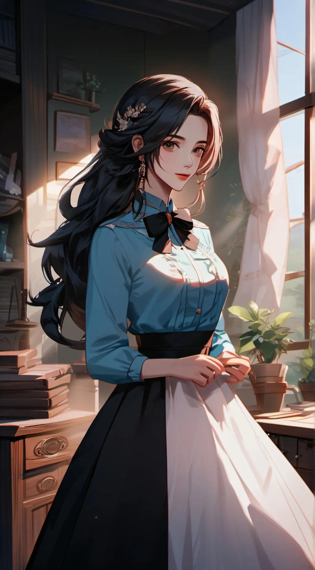 ai character: amy  background