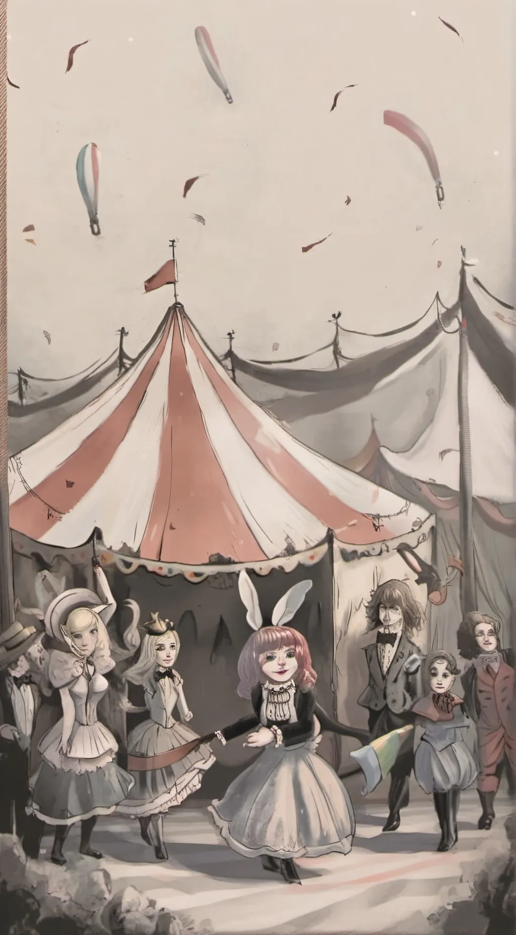 ai character: TADC but in FNAF!! background