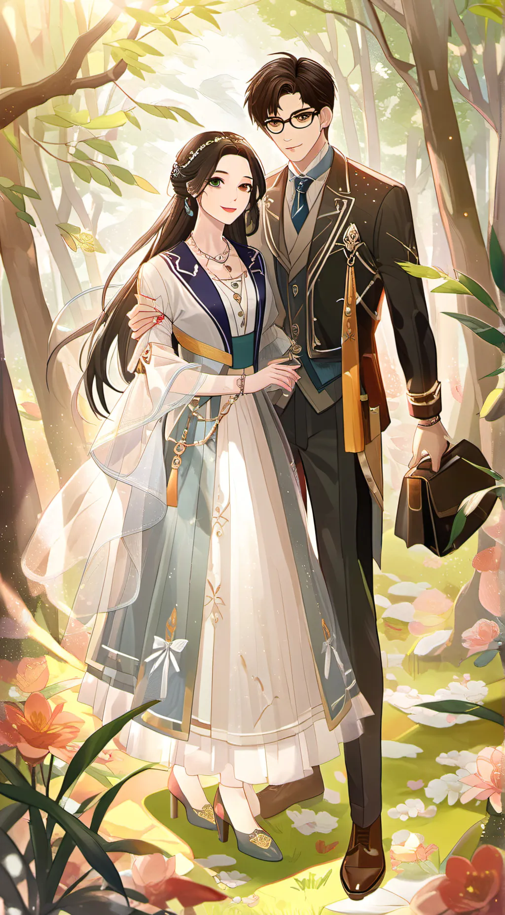 ai character: amber background