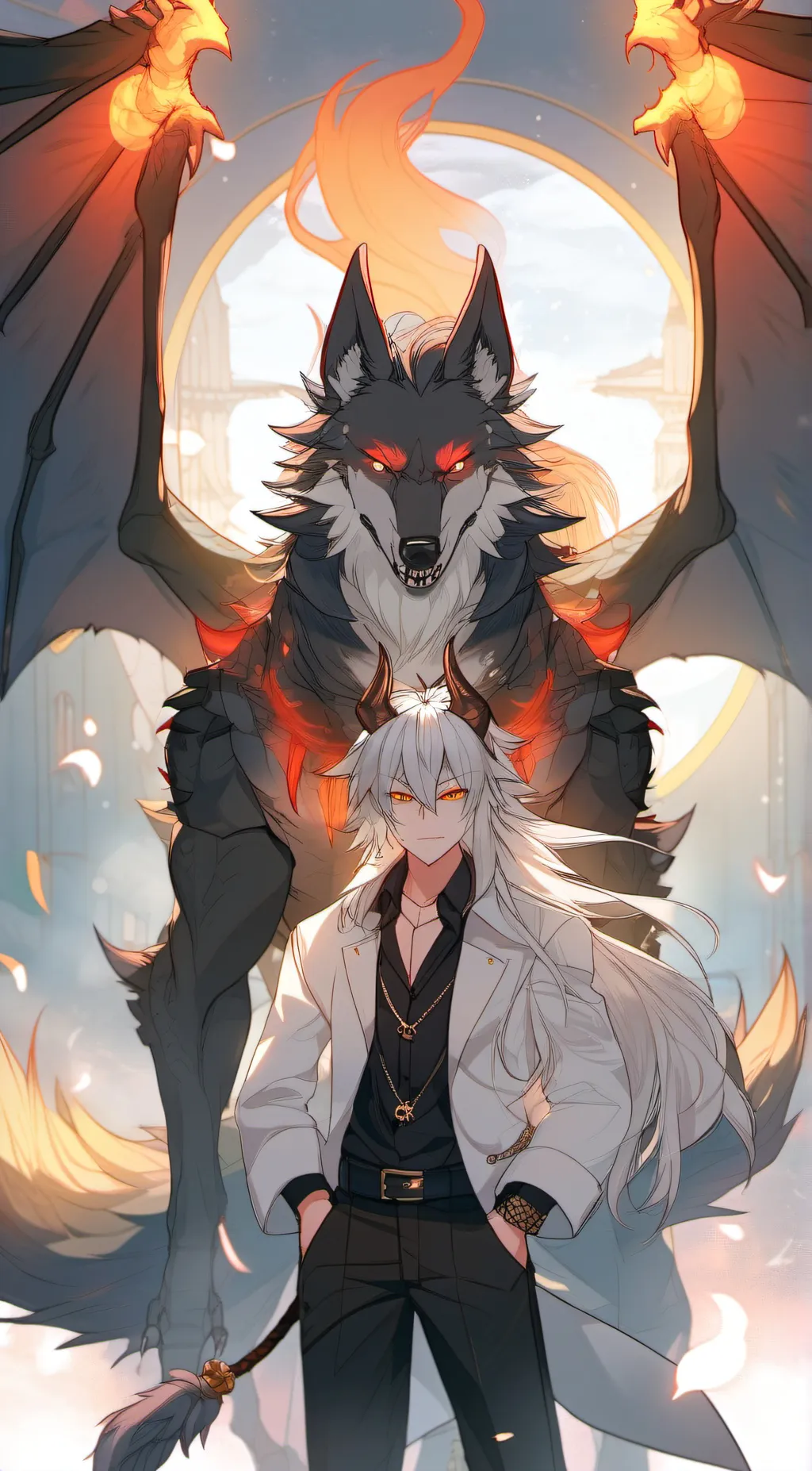 ai character: 💕Issac💕 background