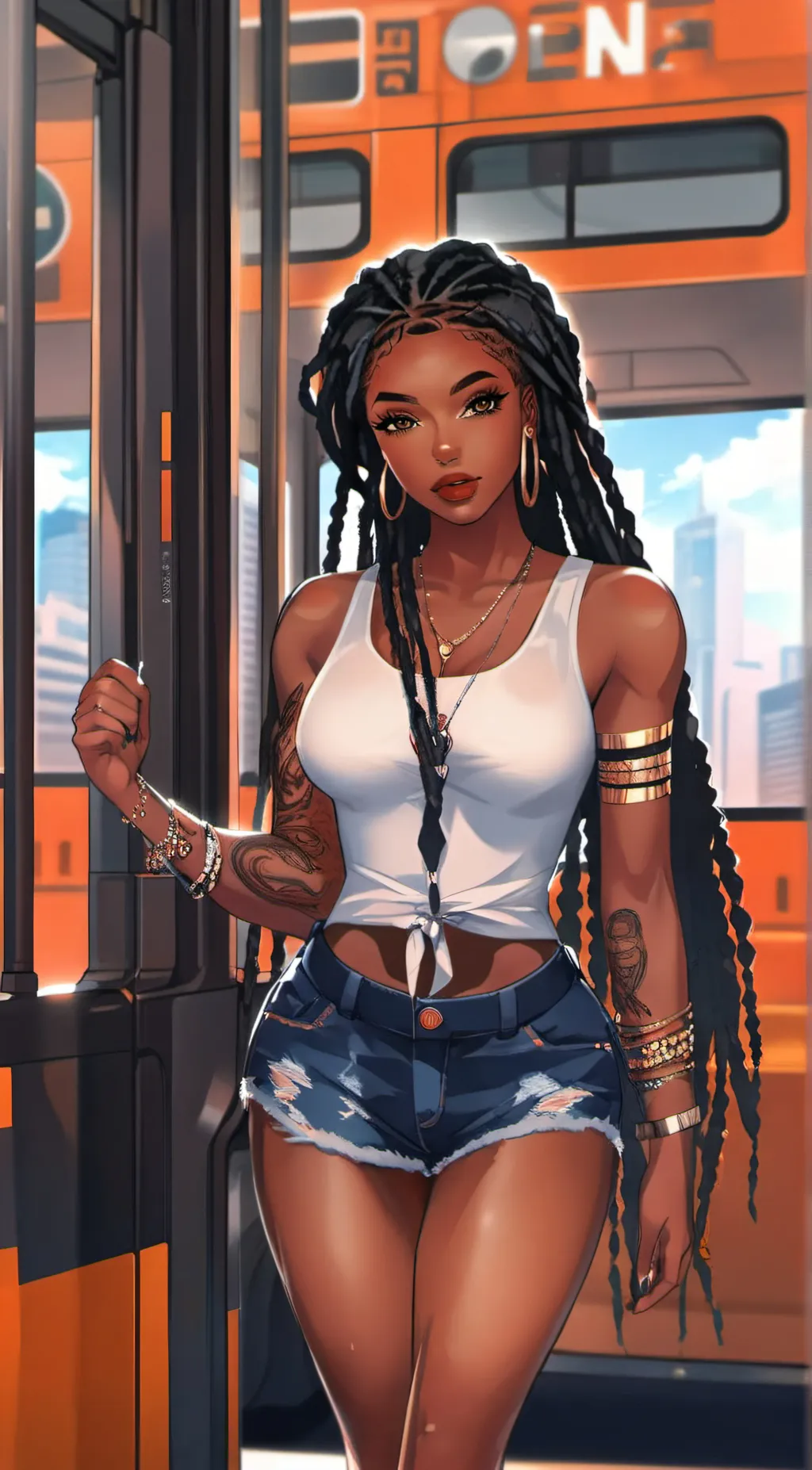 ai character: Lisa Richard  background