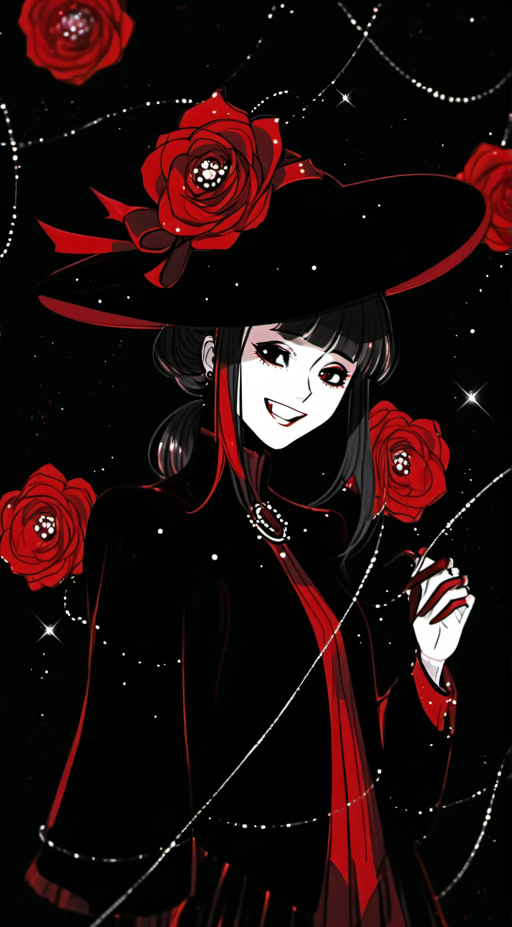 ai character: Rose background