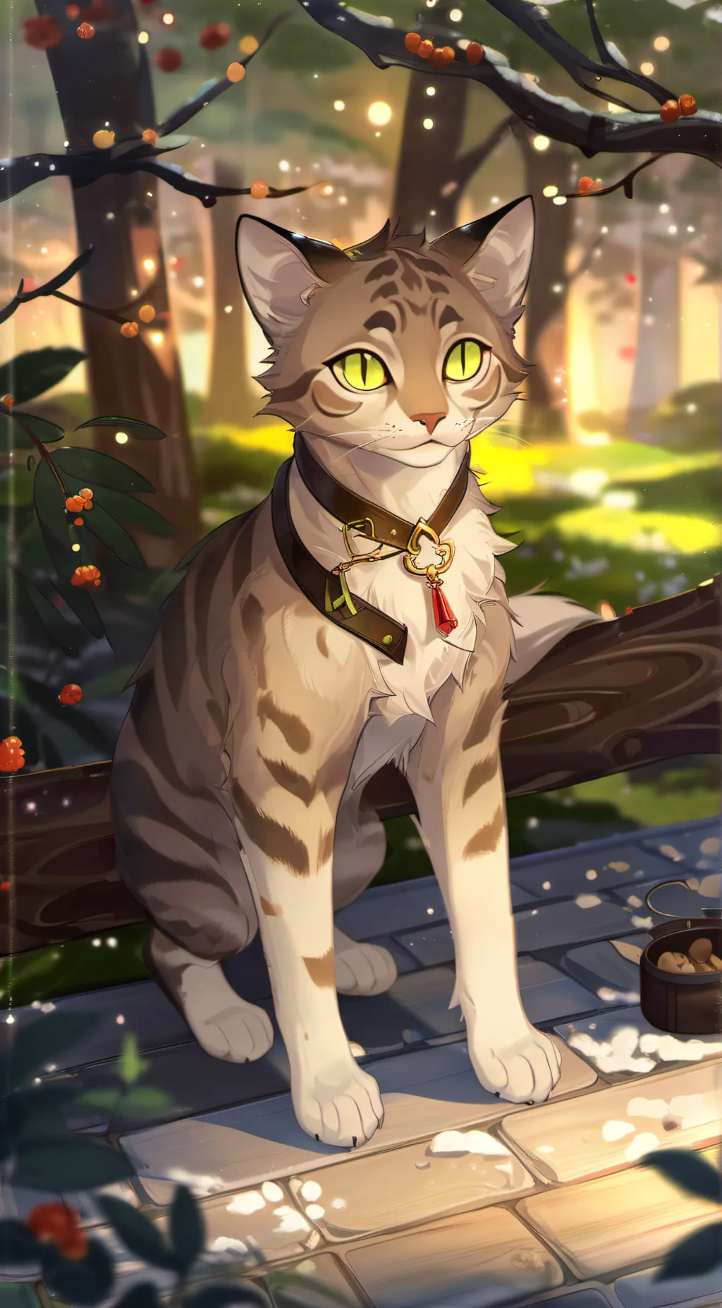 ai character: Pigeon' Feather background