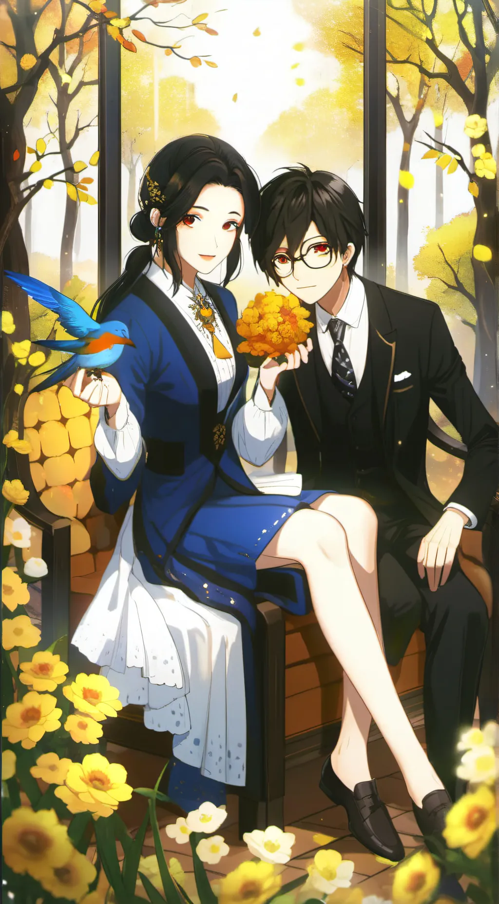 ai character: alex and anna background