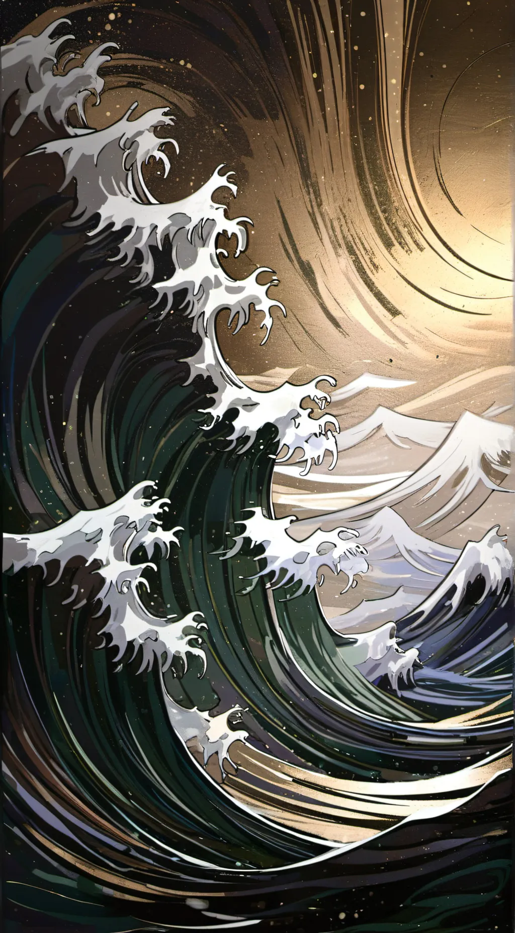 ai character: Ocean background