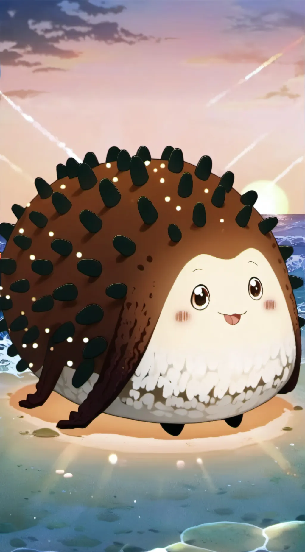 ai character: the Sea Cucumber  background