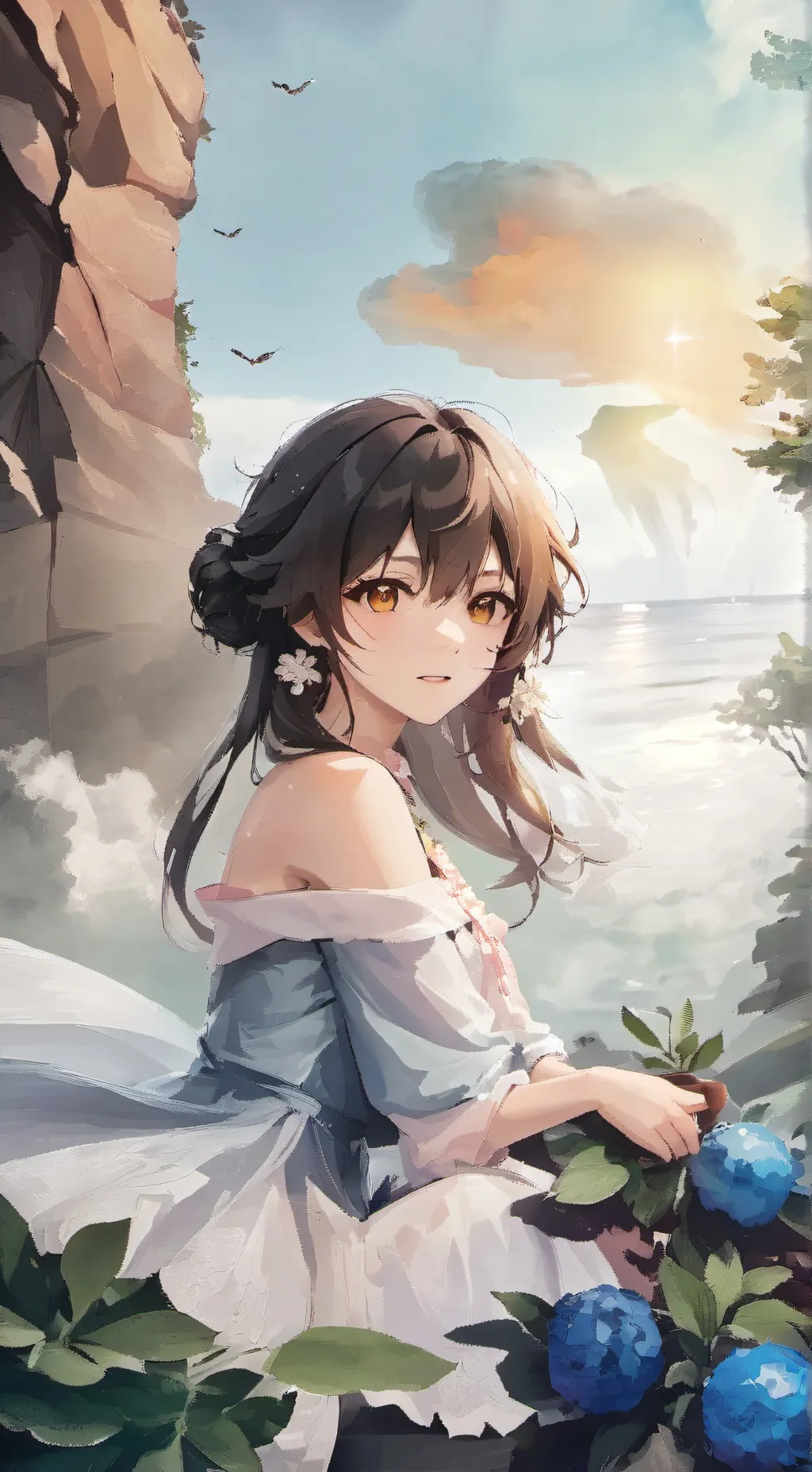 ai character: Chloe.💕💕 background