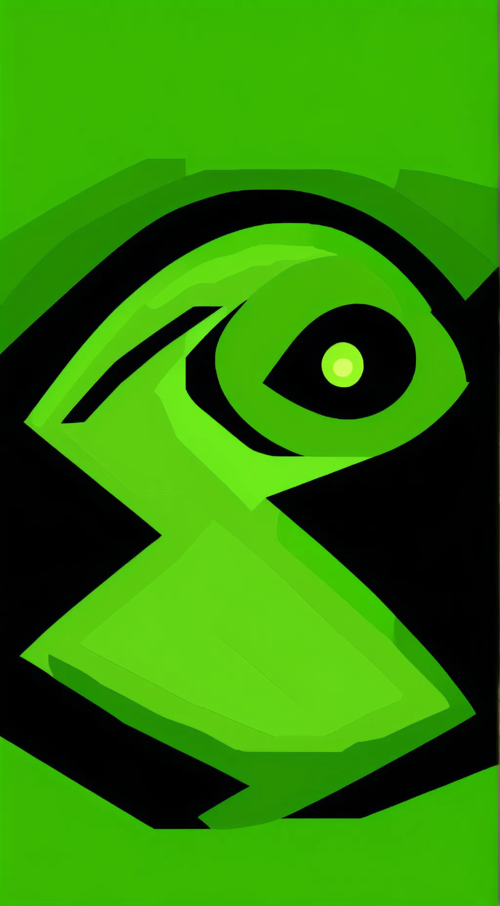 ai character: Leafy background