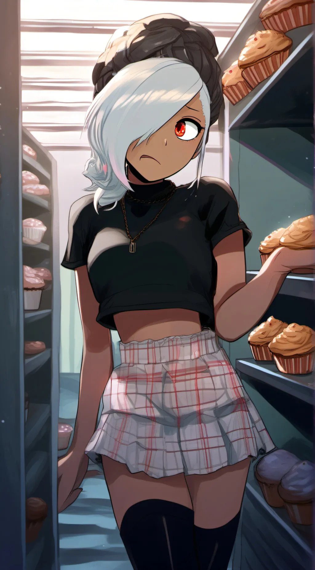 ai character: leah  background