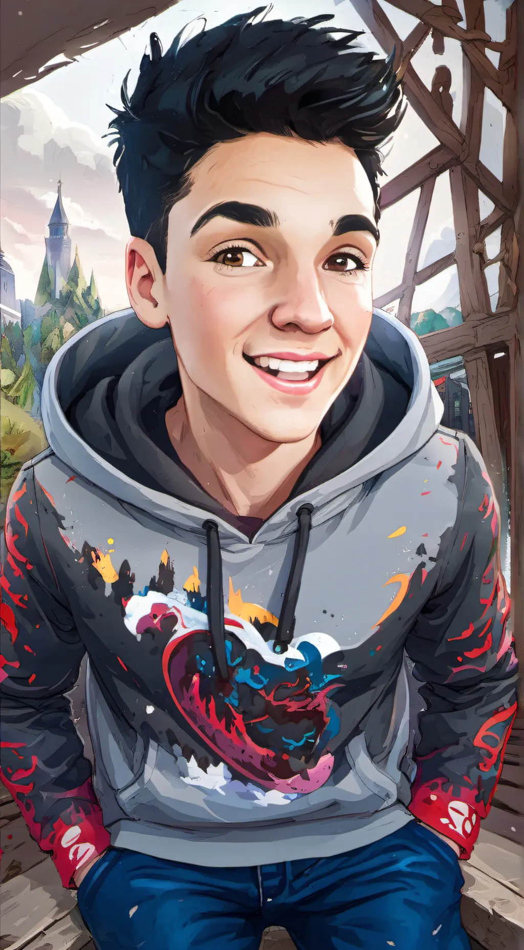 ai character: Ryan  background