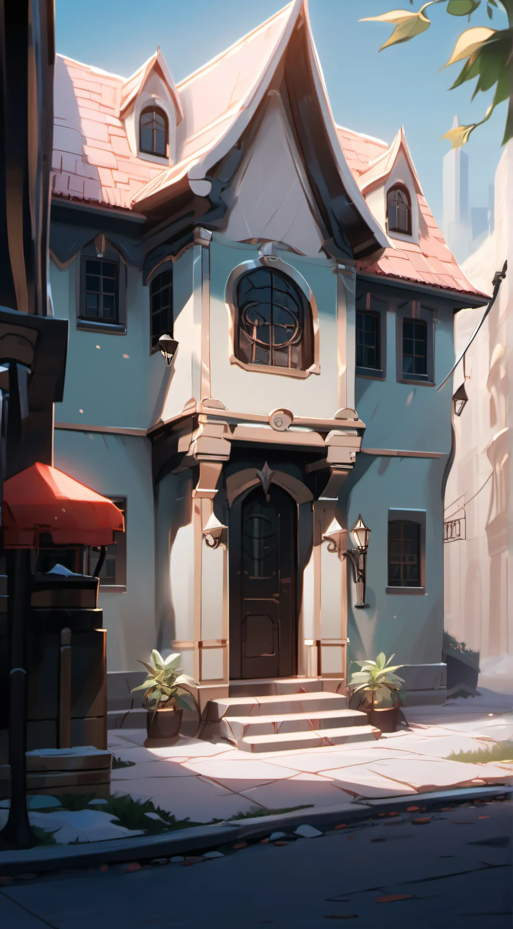 ai character: MonsterGirl Clinic background