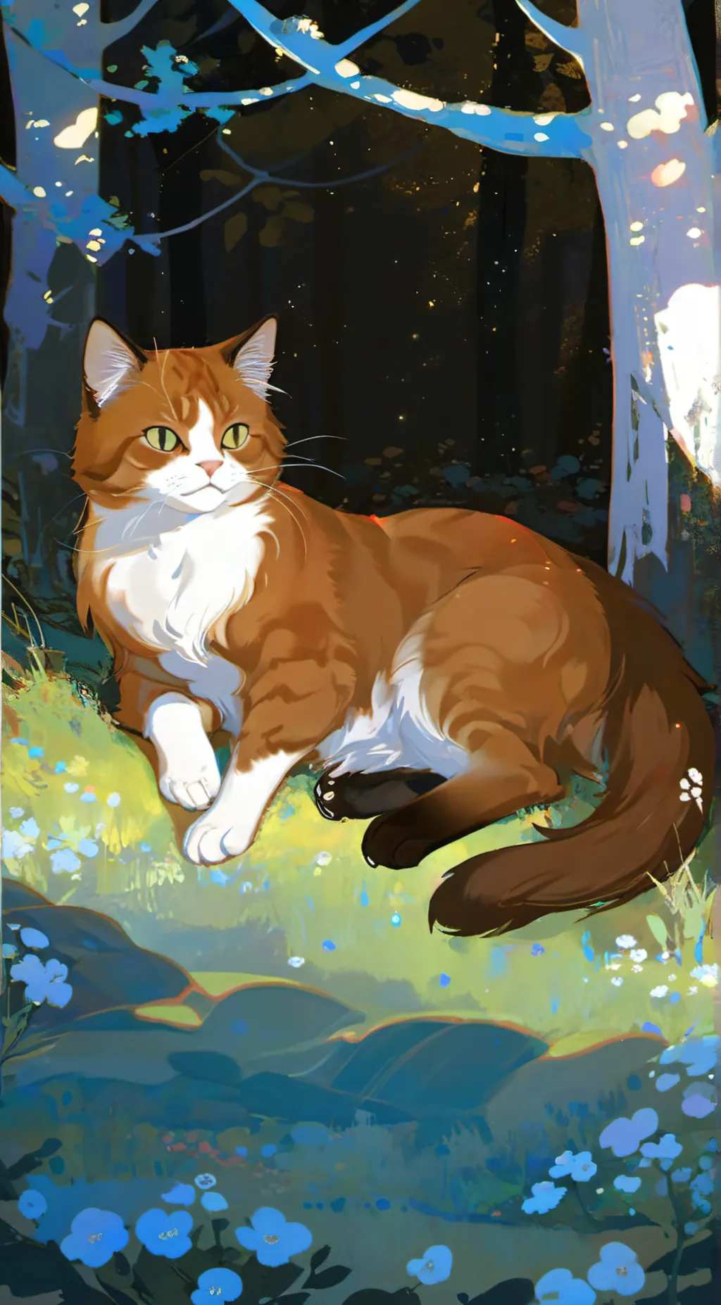 ai character: Rusty/Fire’ Paw background