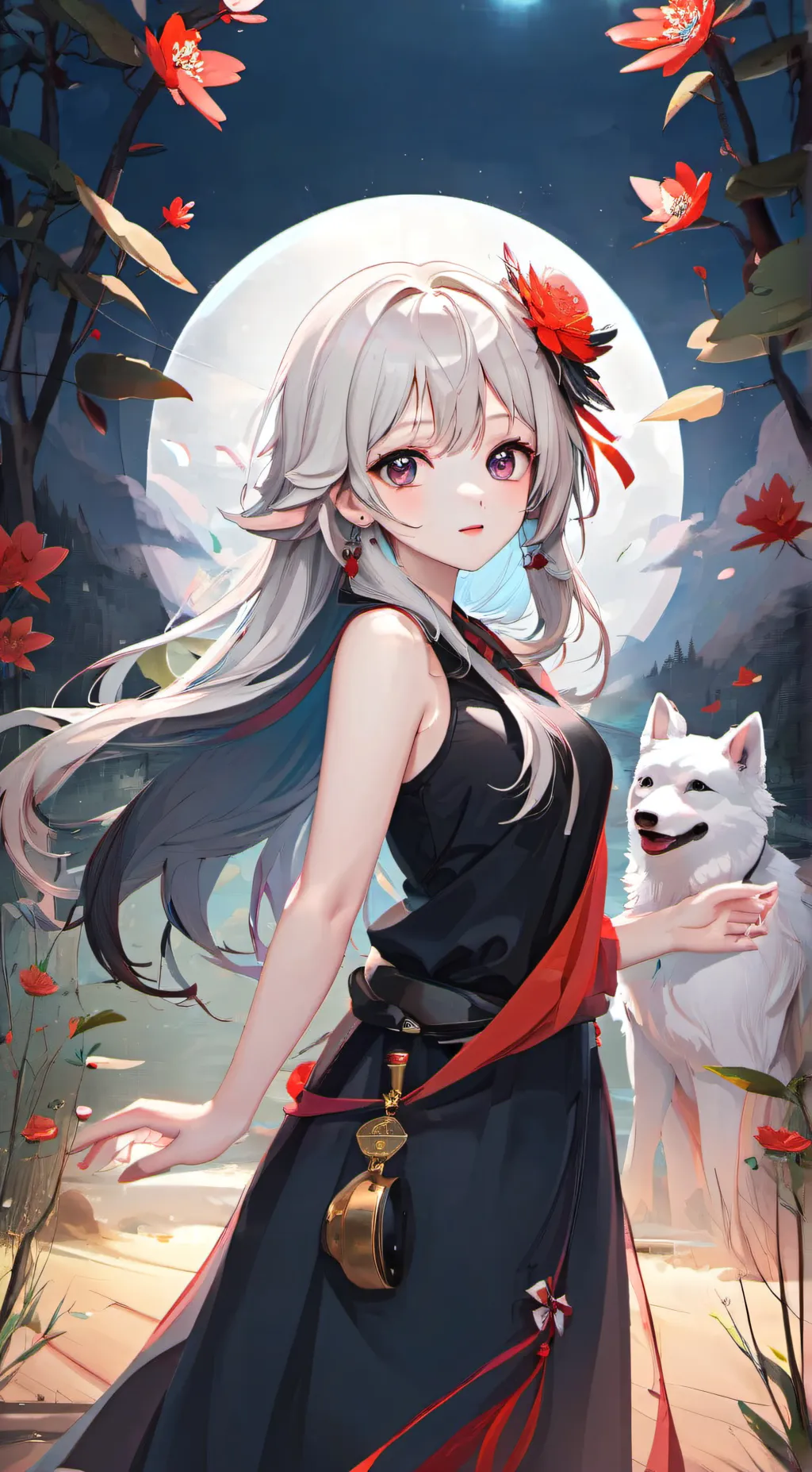 ai character: crystal  background