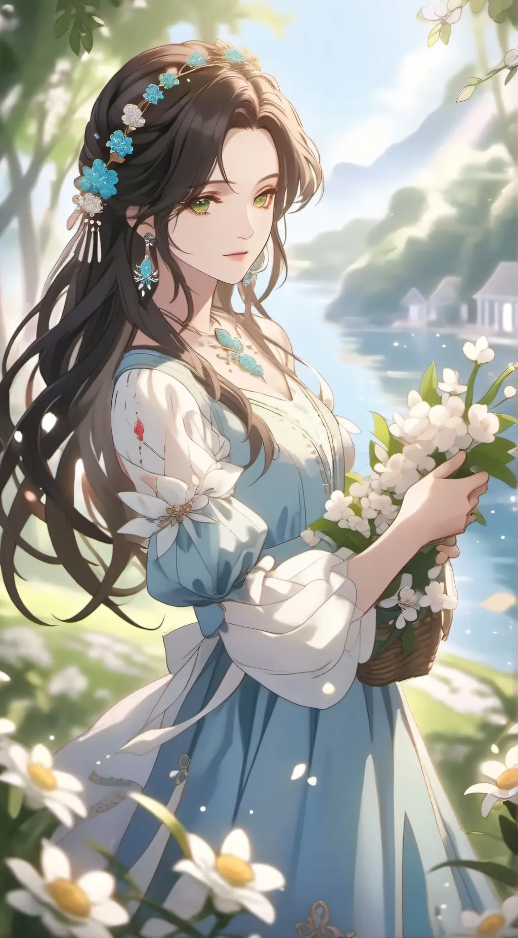 ai character: Crystal background