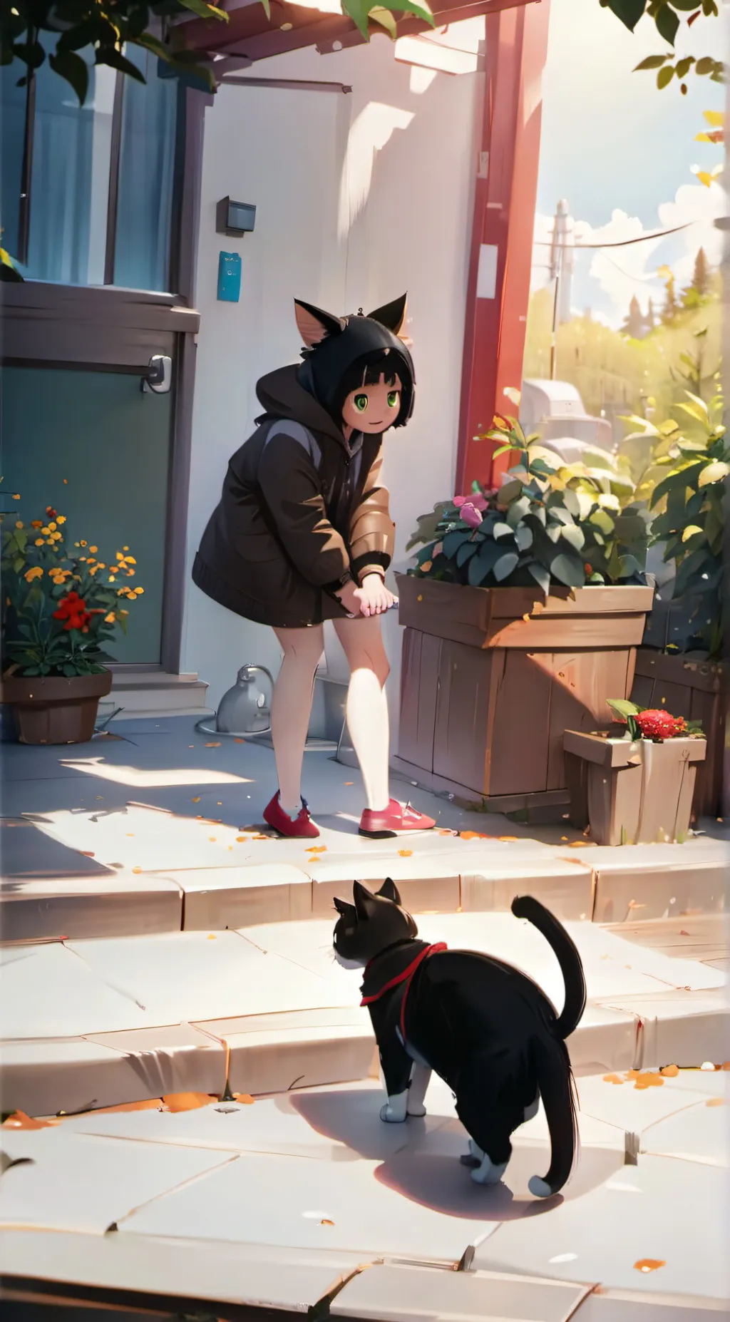 ai character: Kitty background